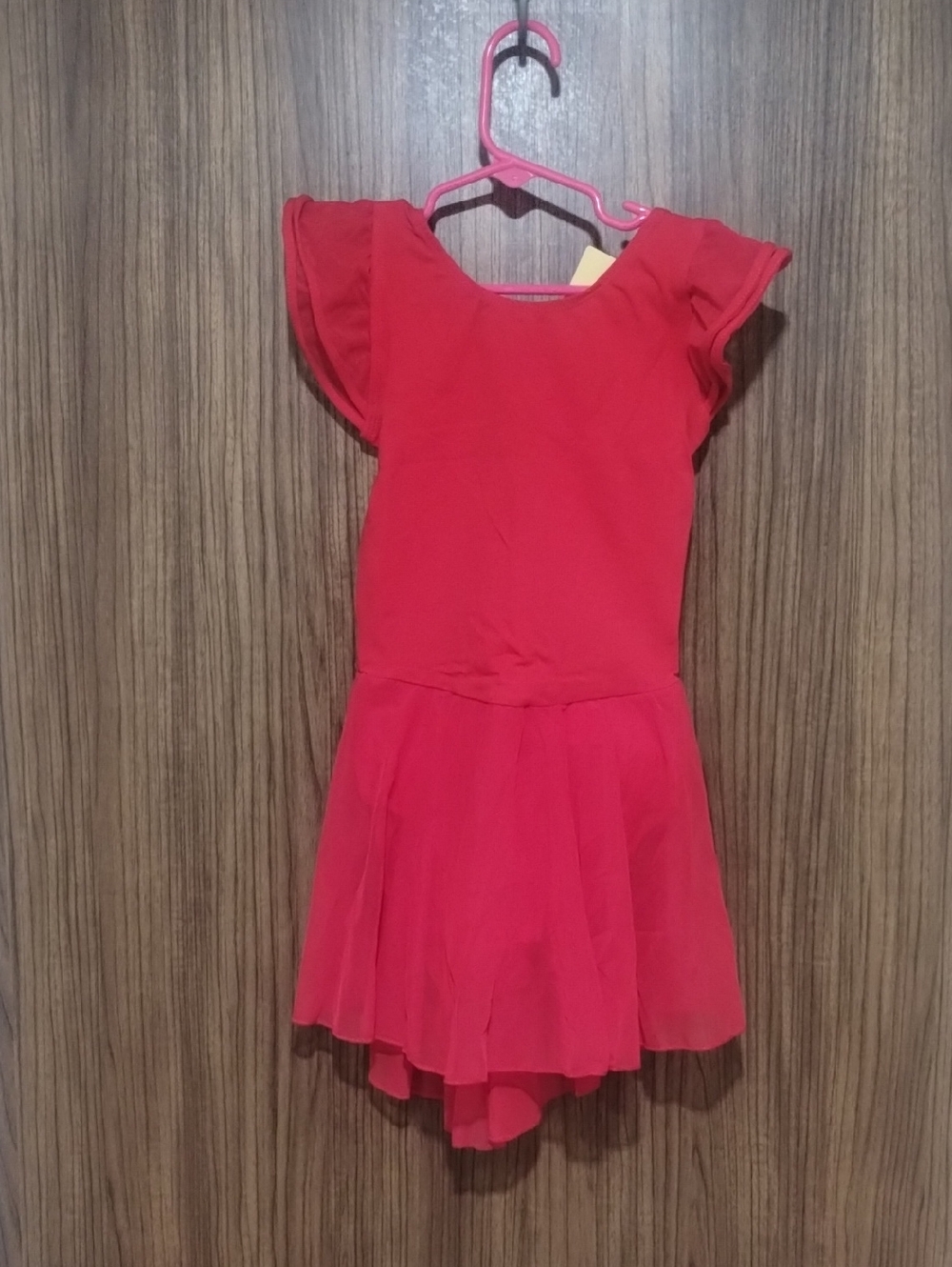 Red Double Sleeve Leotard